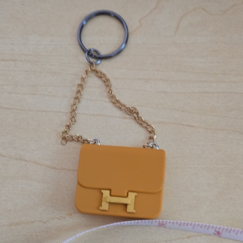 NWOT Yellow Mini Bag Keychain